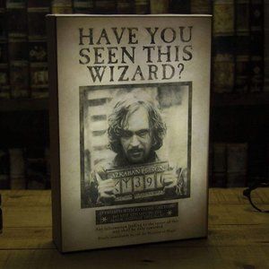 Harry Potter Luminart Light Sirius Black Glowing Art Lamp